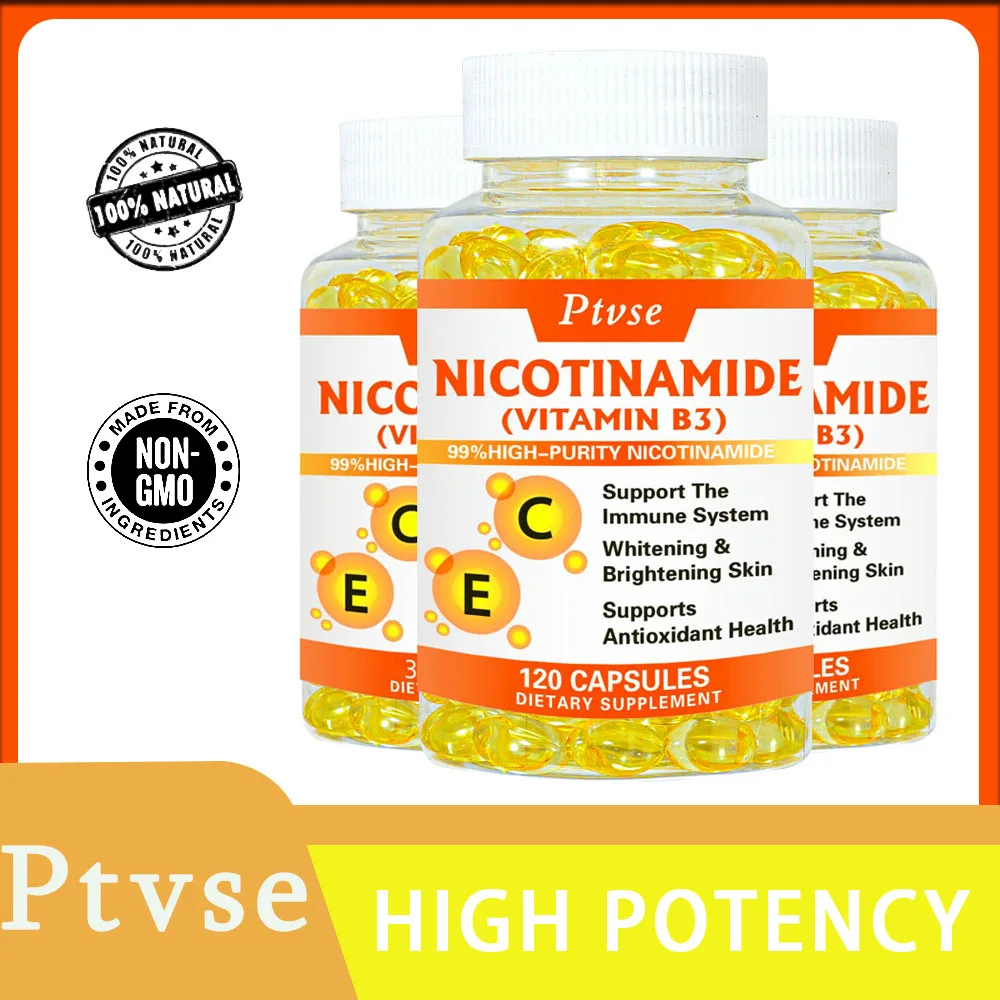 Niacinamide (Vitamin B3) Capsules - 99% High Purity Niacinamide