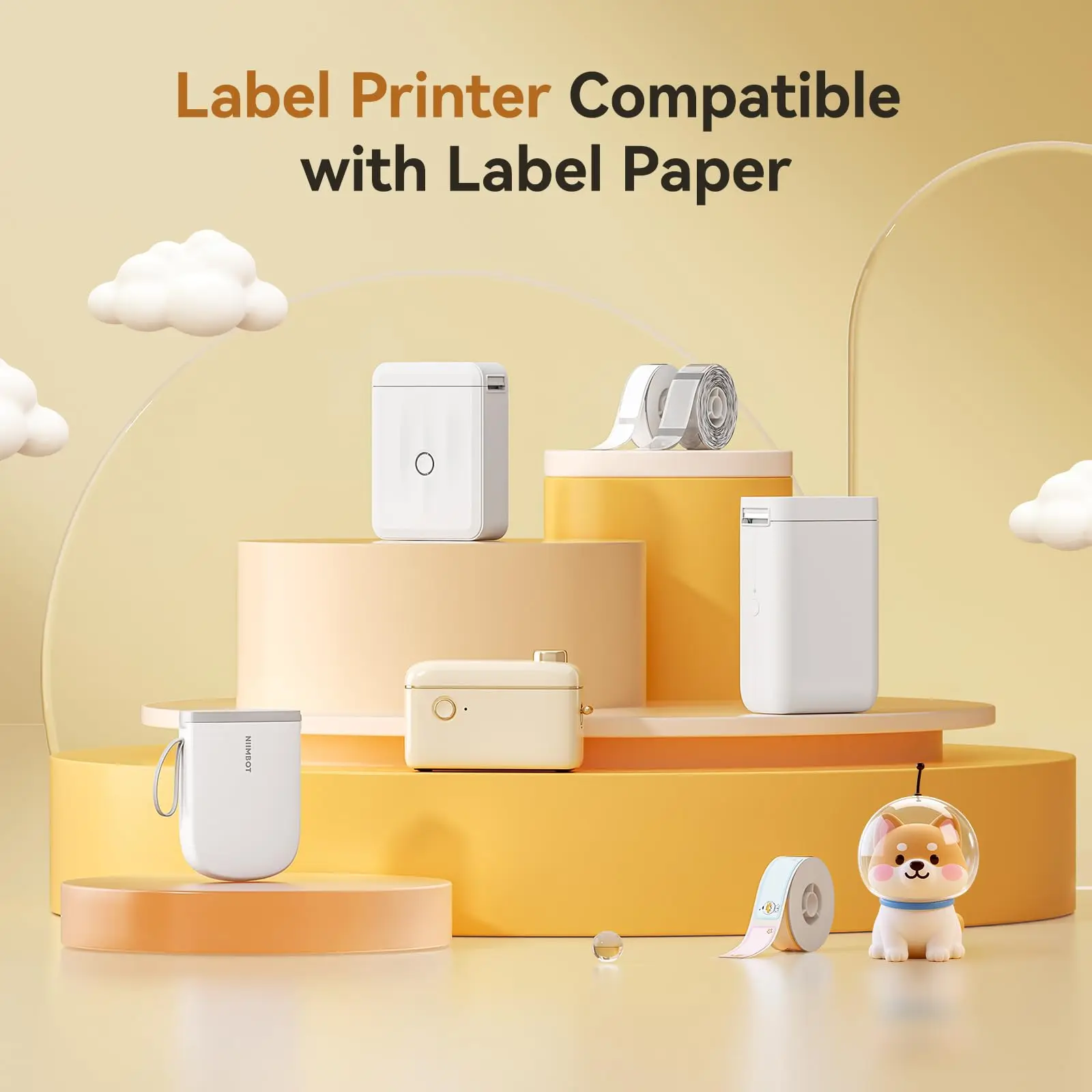 Niimbot Color Cable Label Waterproof Thermal Stickers Paper Roll Tag Printing Adhesive Paper For D110/D11/D101 Mini Printer