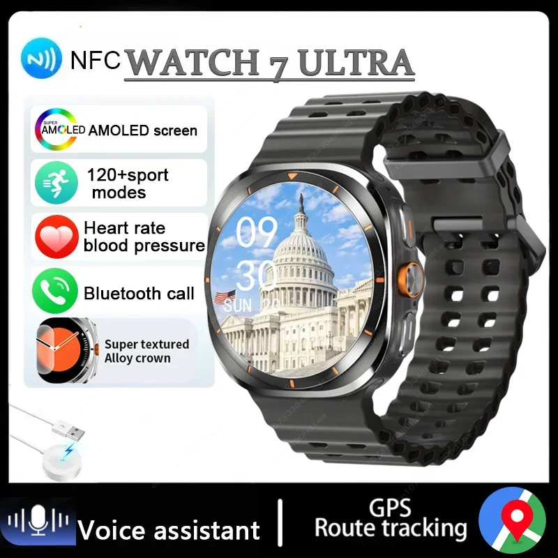 

Смарт-часы для Galaxy Watch 7, GPS, компас, 466*466