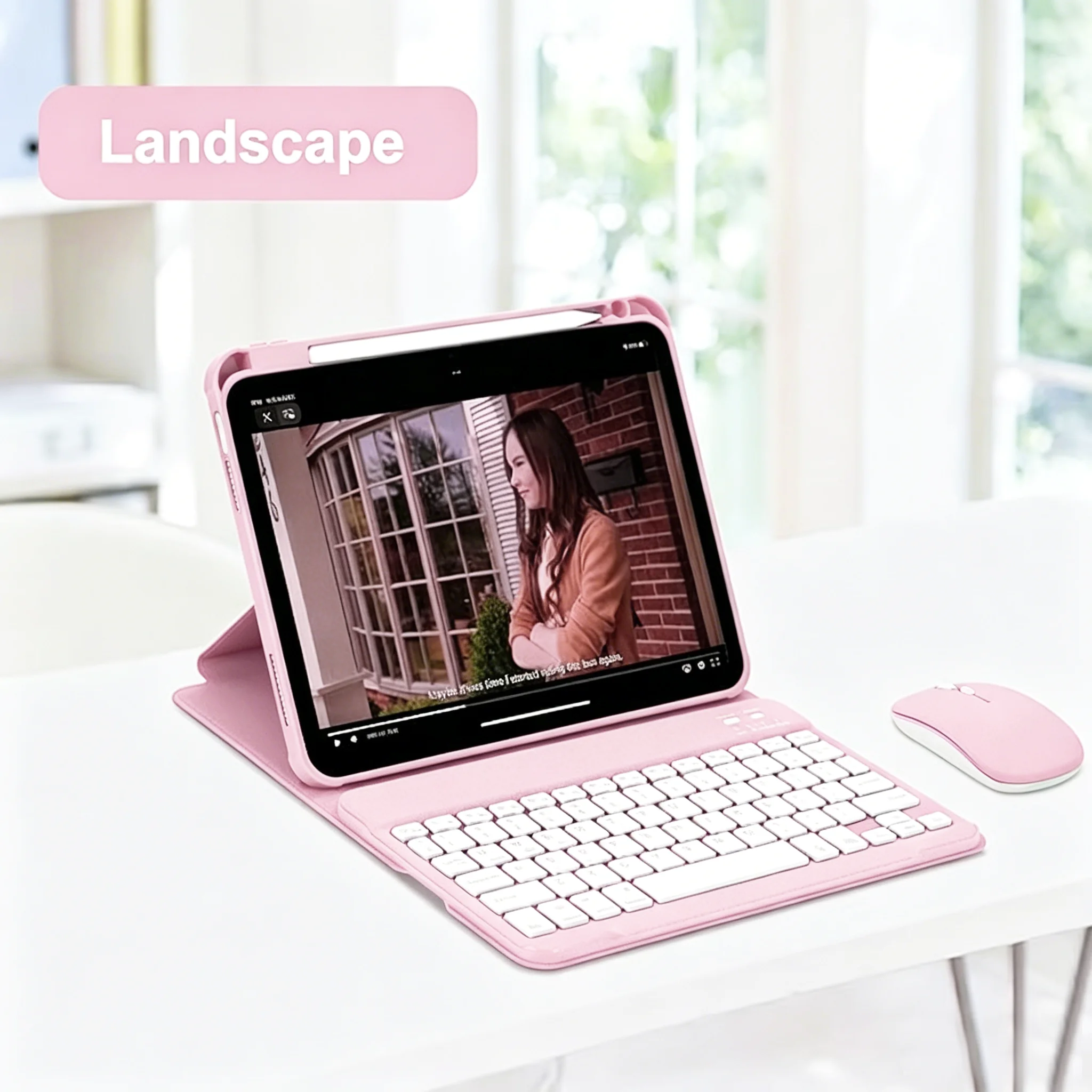Rotate Case Keyboard with Mouse for iPad 11th Generation A16 11.0 inch 2025 for iPad 10th 10.9 2022 Detachable Wireless Pen Slot view 5