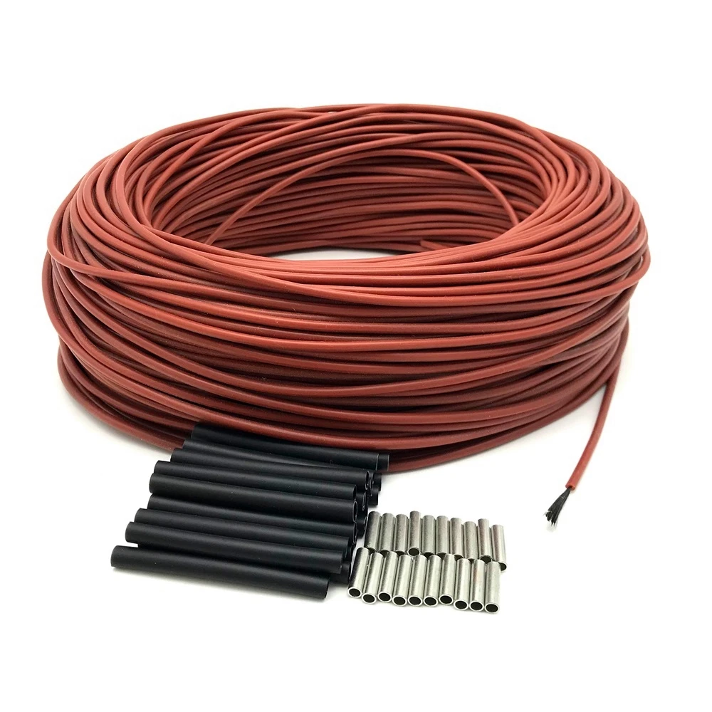 Картина 3: MINCO HEAT от 5 до 100 м, 12 К, 33 Ом, инфракрасный карбоновый нагревательный кабель, электрический провод для теплого пола
