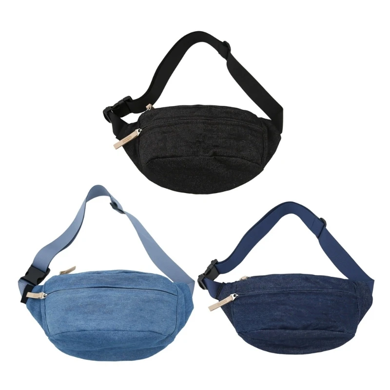 Women Waist Pack Man Denims Chest Bag Fashion Letter Bum Bag Large Capacity Crossbody Bag Casual Waist Bag