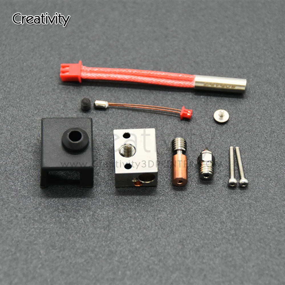 Ender 3 S1/PRO Heating Block Kit Sprite Extruder Kit Thermistor Heater Bimetal Throat For CR10 Smart Pro 3D Printer Hotend Kit