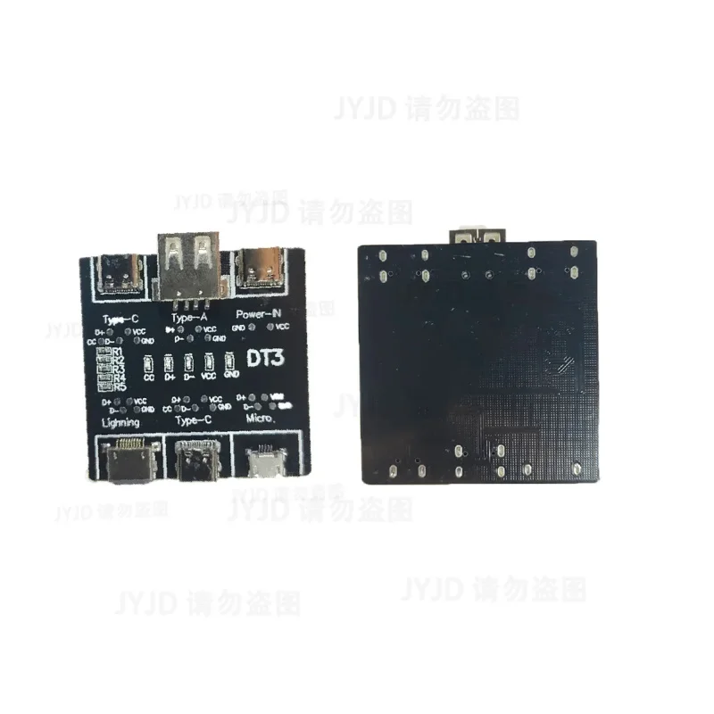 1/5pcs DT3 Data Cable Detection Board Type-C Micro USB Cable Tester Short Circuit On Off Switching Diagnosis Tool for iOS Androi