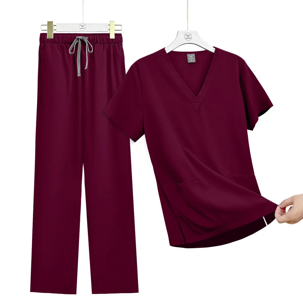 Niaahinn Nianqing Krankenhaus Ärzte Krankenschwestern ICU Operationssaal Händewaschen Kleidung Kurzarm Hosen Set Männlich