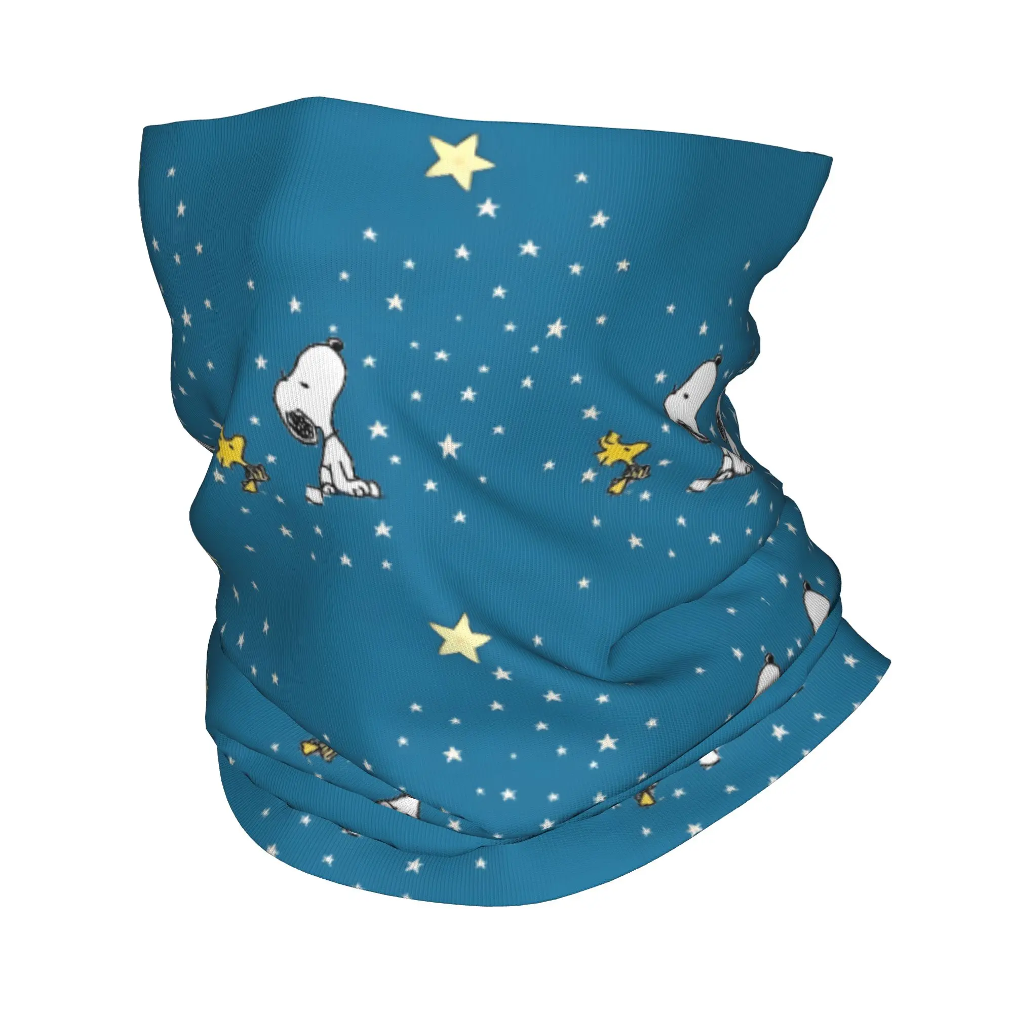 

Custom S-Dog-Snoopies Star Bandana Neck Warmer Women Men Winter Hiking Ski Scarf Gaiter Cartoon Face Cover