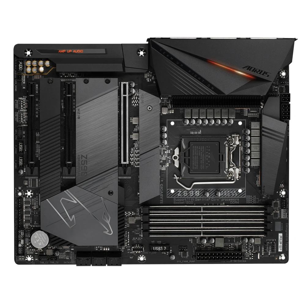 Imagem -03 - Placa-mãe Gigabyte-z590 Aorus Pro ax Lga1200 Suporta I911900kf I7-11700f I5-10400f Cpu Intel Z590 M.2 Nvme Pcie 4.0