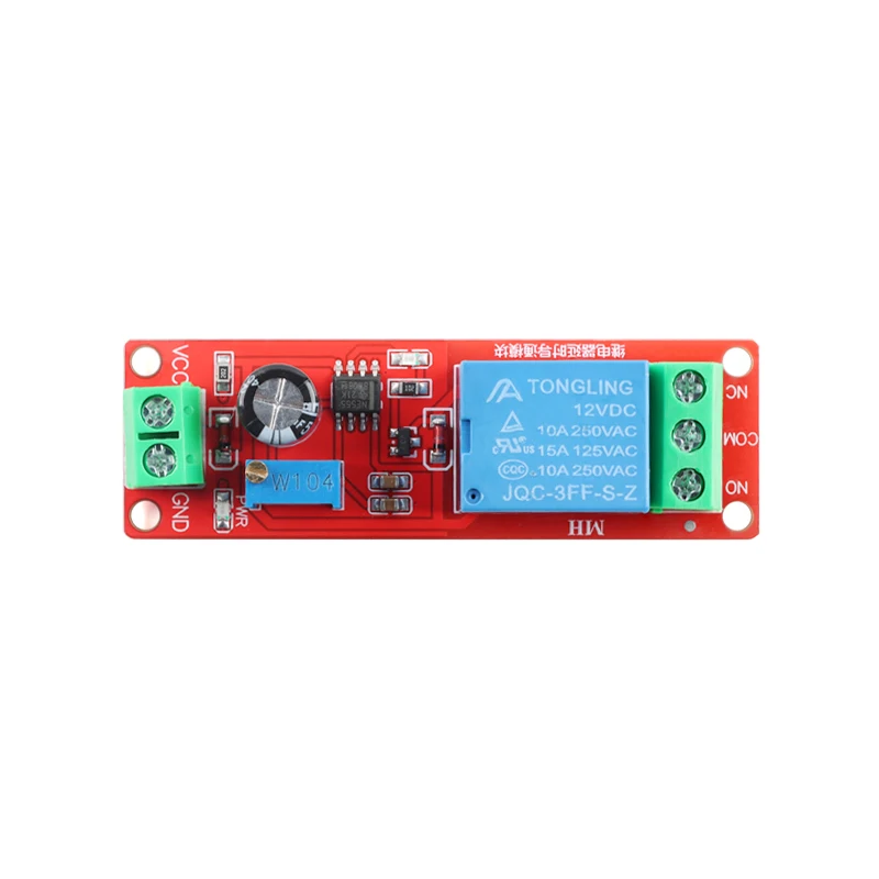 DC 5V 12V Time Delay Relay NE555 Time Relay Shield Timing Relay Timer Control Switch Car Relay Pulse Generation Duty Cycle 0~10s