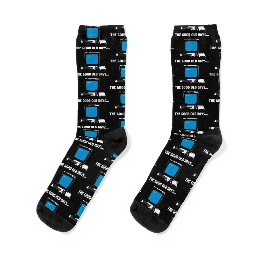 The Good Old Days - 1980s Computer #2 Socks compression funny gifts loose retro Men's Socks Luxury Women's