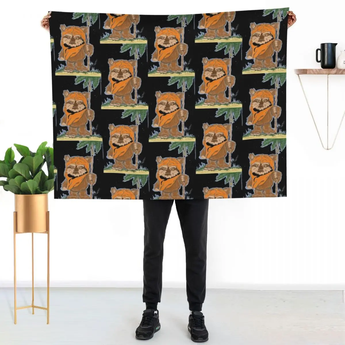 

EWOK Throw Blanket Multi Purpose Soft Warm Blanket for Home Travel