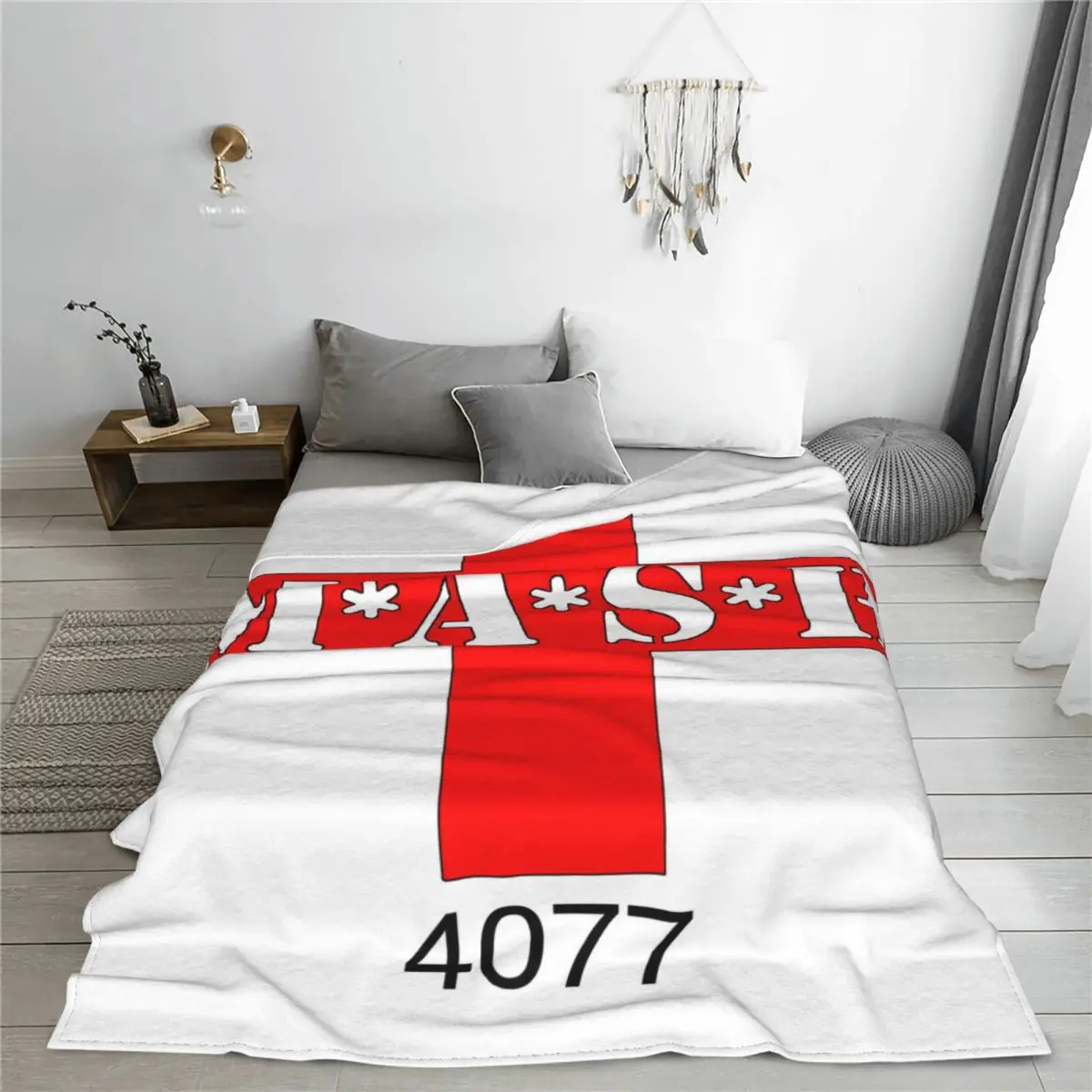 Mash 4077 4077th Blanket Warm Fleece Soft Flannel US Army Medic Throw Blankets for Bedding Couch Outdoor Spring Autumn