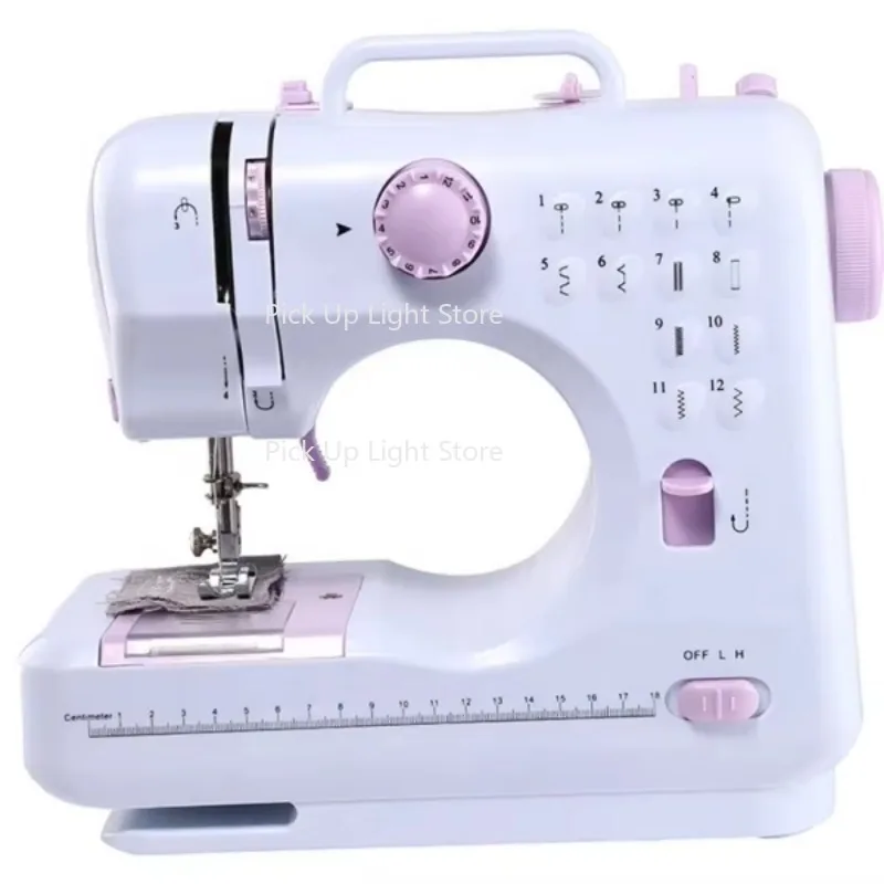 

505A Sewing with Table Machine Hot Mini Sewing Machines Electronic Metallic Feel 12 Stitches Household Sewing Machine