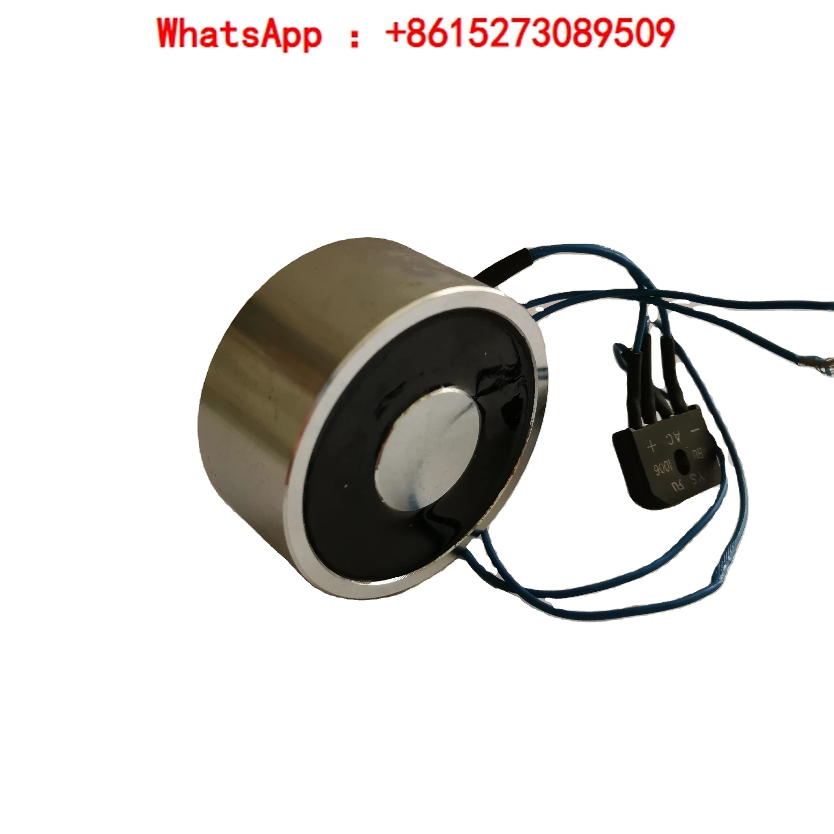 Industrial electromagnet with a diameter of 80mm, 110v 220v AC holding force, 100kg circular solenoid lifting electromagnet