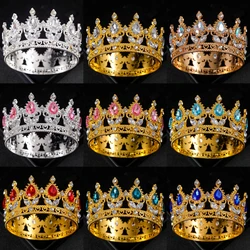 Baroque Crystal Tiaras And Crowns Rhinestone Prom Diadem Headband Crown Bridal Wedding Hair Accessories Jewelry Crown Tiara Gift