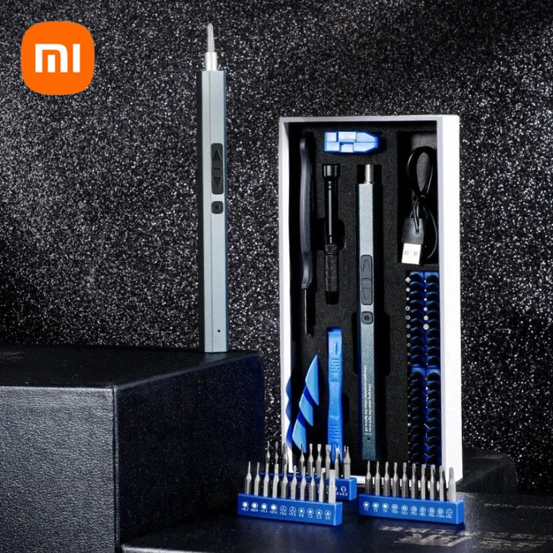 Xiaomi-mini Conjunto de Chave de Fenda Elétrica Kits de Chave de Fenda Portátil Usb Recarregável Ferramentas Elétricas de Reparação Profissional 12 em 39 em 50 em 1