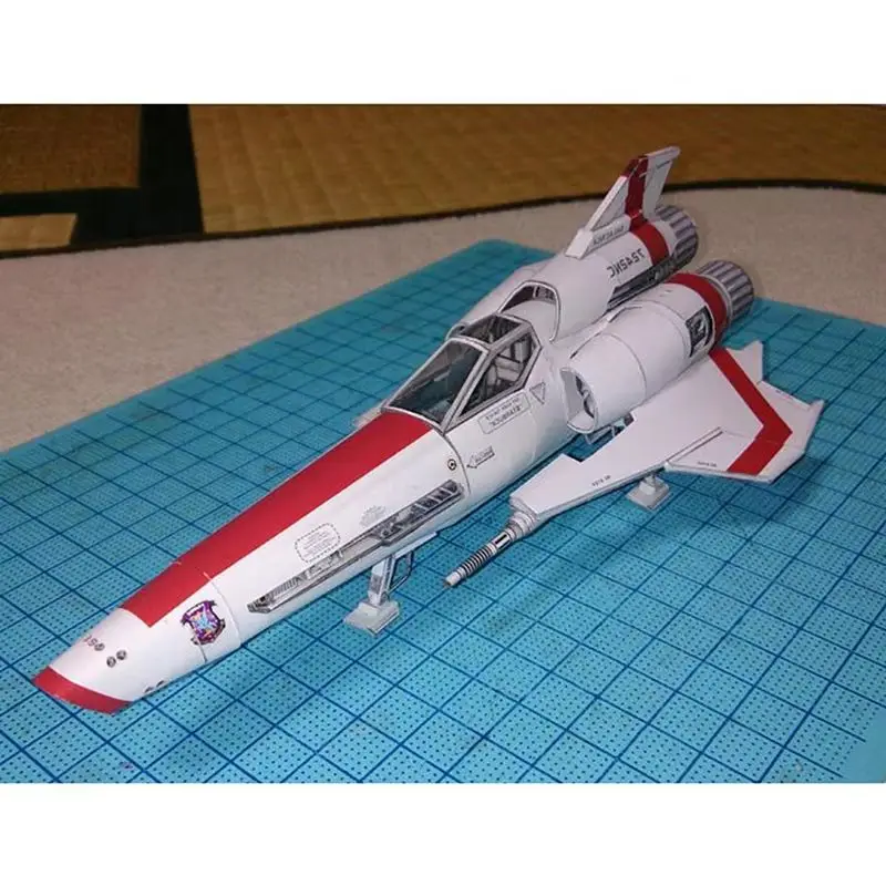 Battlestar Viper 2 Viper Mk2 3D Paper Model DIY Handmade Spacecraft Toy