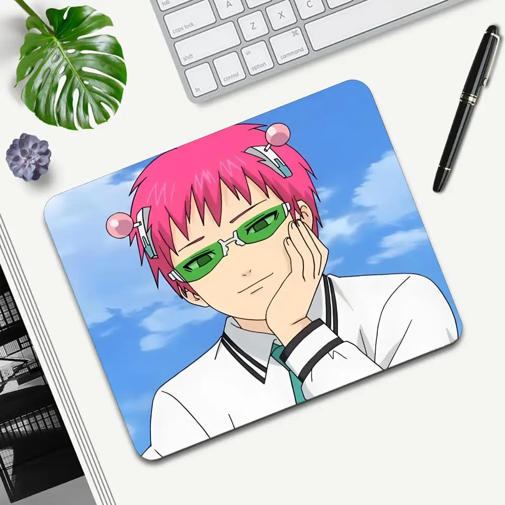 14The Disastrous Life of Saiki Mouse Pad Cartoon rubber Small mouse pad desktop computer office keyboard e-sports ROGs game