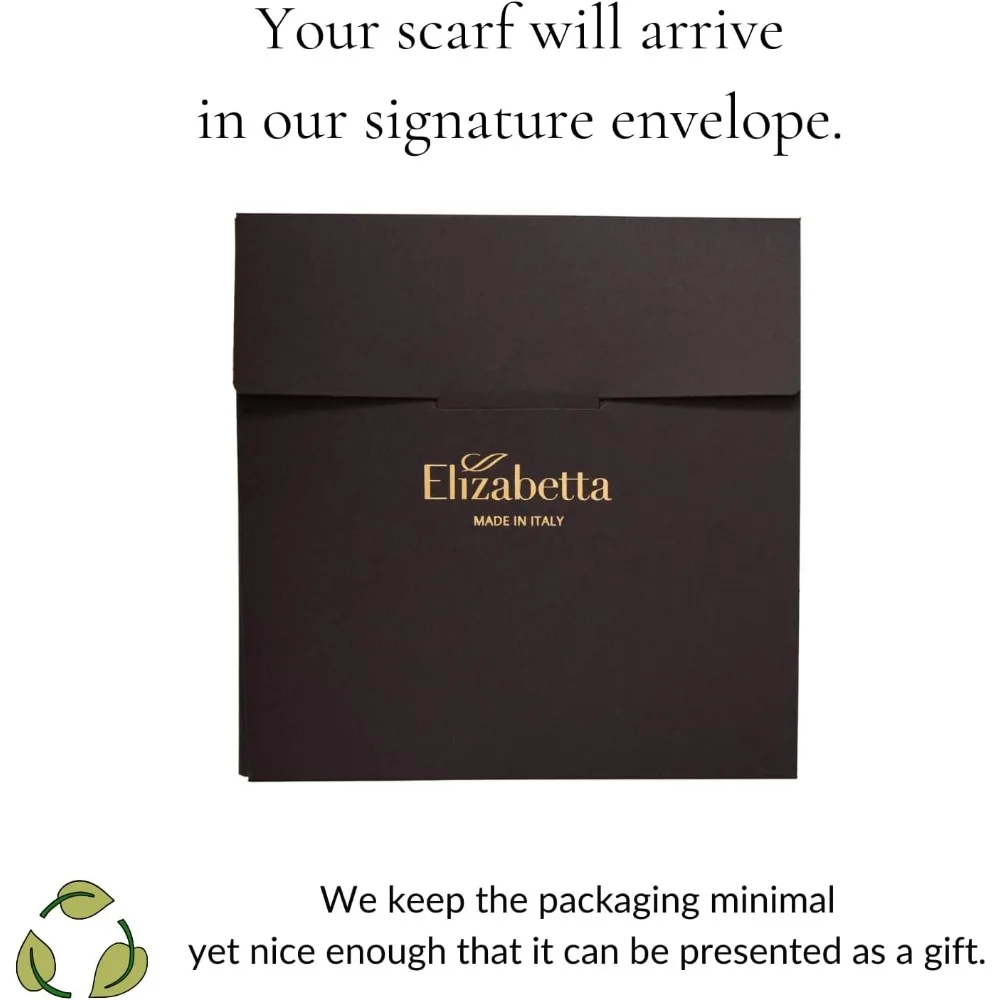 100% 실크 이탈리아산 여성용 패션 롱 스카프 - 우아한 스타일 액세서리