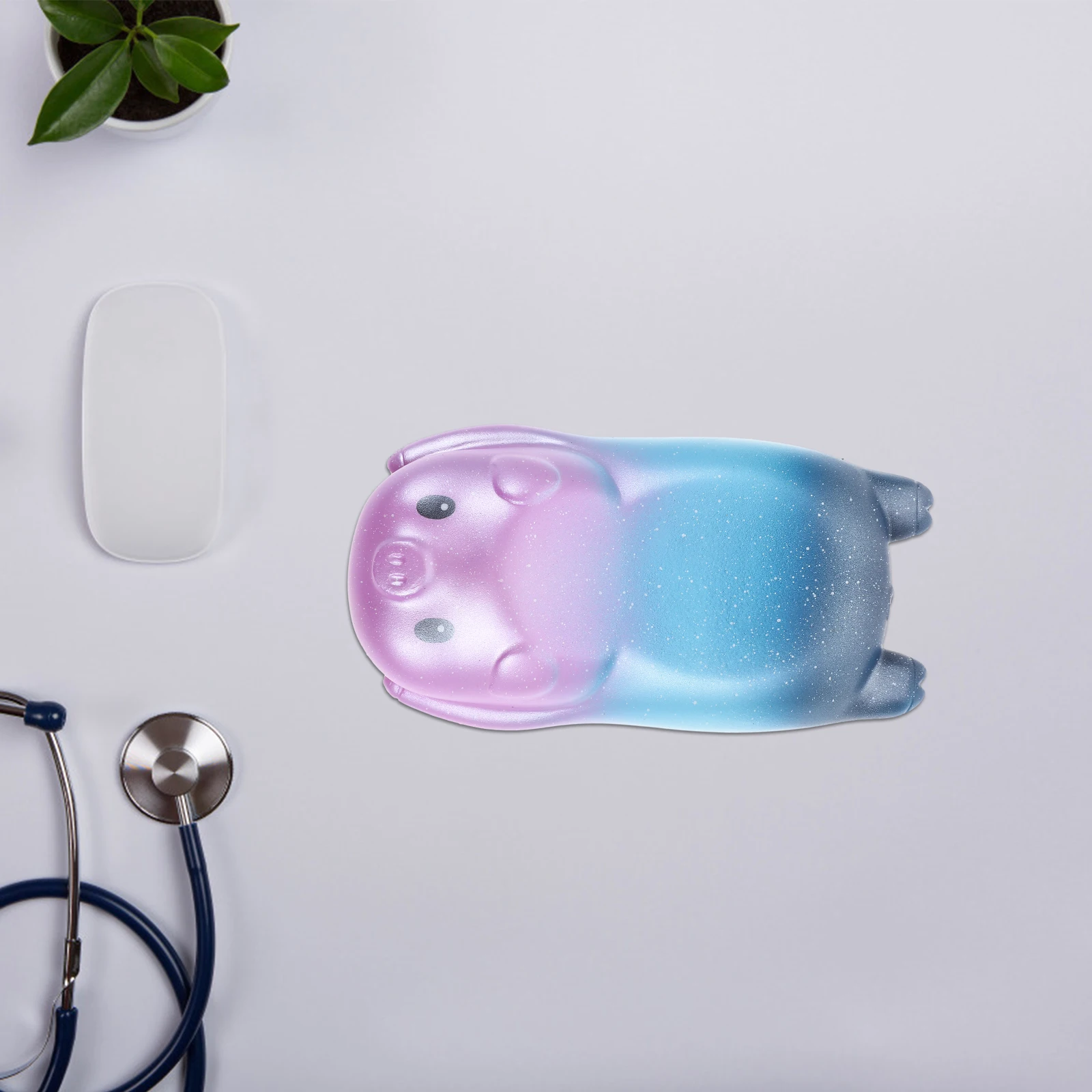 

2 Pcs Memory Foam Wrist Pad Sky Color Mini Cute Pig Ergonomic Mouse Pillow Support Gaming Computer Bracer Slow Rebound Portable