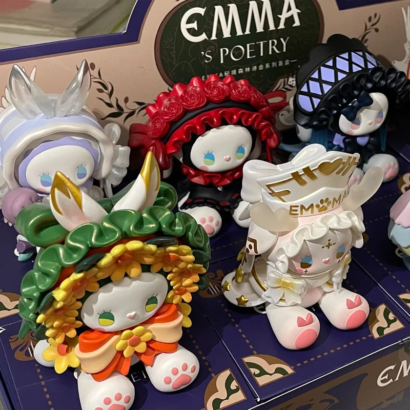 Genuine Original Kawaii Emma Secret Forest Poetry Club Series Blind Box Toys Model Cute Anime Figure sorpresa Gift Mystery Box