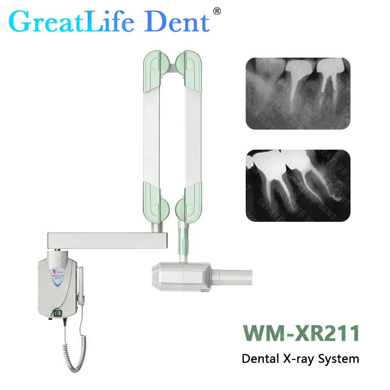 GreatLife Dent 70 kV 7 mA Dental-Röntgengerät zur Wandmontage, tragbares Bildgebungs-Digitalsystem, bodenstehender Sensor, Wohnmobil-Radiographie