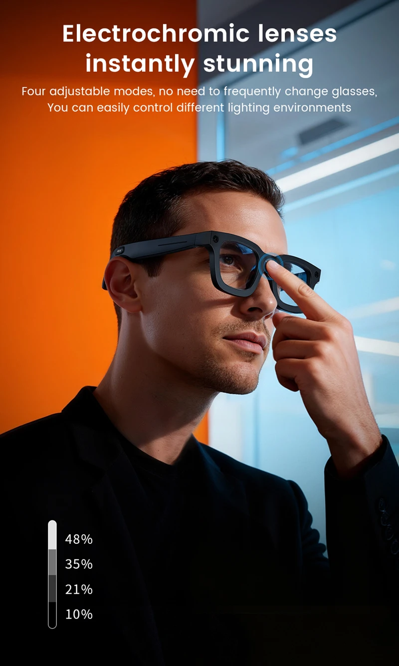 اللمس AI النظارات الذكية 800mp كاميرا HD صور فيديو OpenAI تسجيل الرياضة في الهواء الطلق بلوتوث دعوة الموسيقى متعددة الوظائف النظارات الشمسية