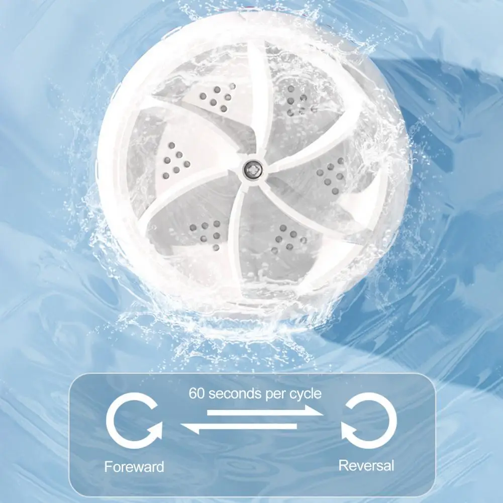 Travel Washing Machine Portable Mini Washing Machine Low Noise Laundry Washer Powerful Electric Washer for Baby Clothes