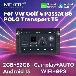 MEKEDE 2Din Car Radio For VW Passat B5 MK4 MK5 Golf 4 Polo Bora Jetta T5 Multimedia Player Wireless Carplay GPS Stereo Autoradio