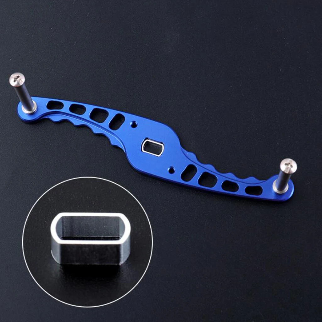 Strong Fishing Reel Handle Spacer Rocker Hole Loop Adapter Aluminum Alloy Fishing Rocker Arm Parts for Mounting Hole