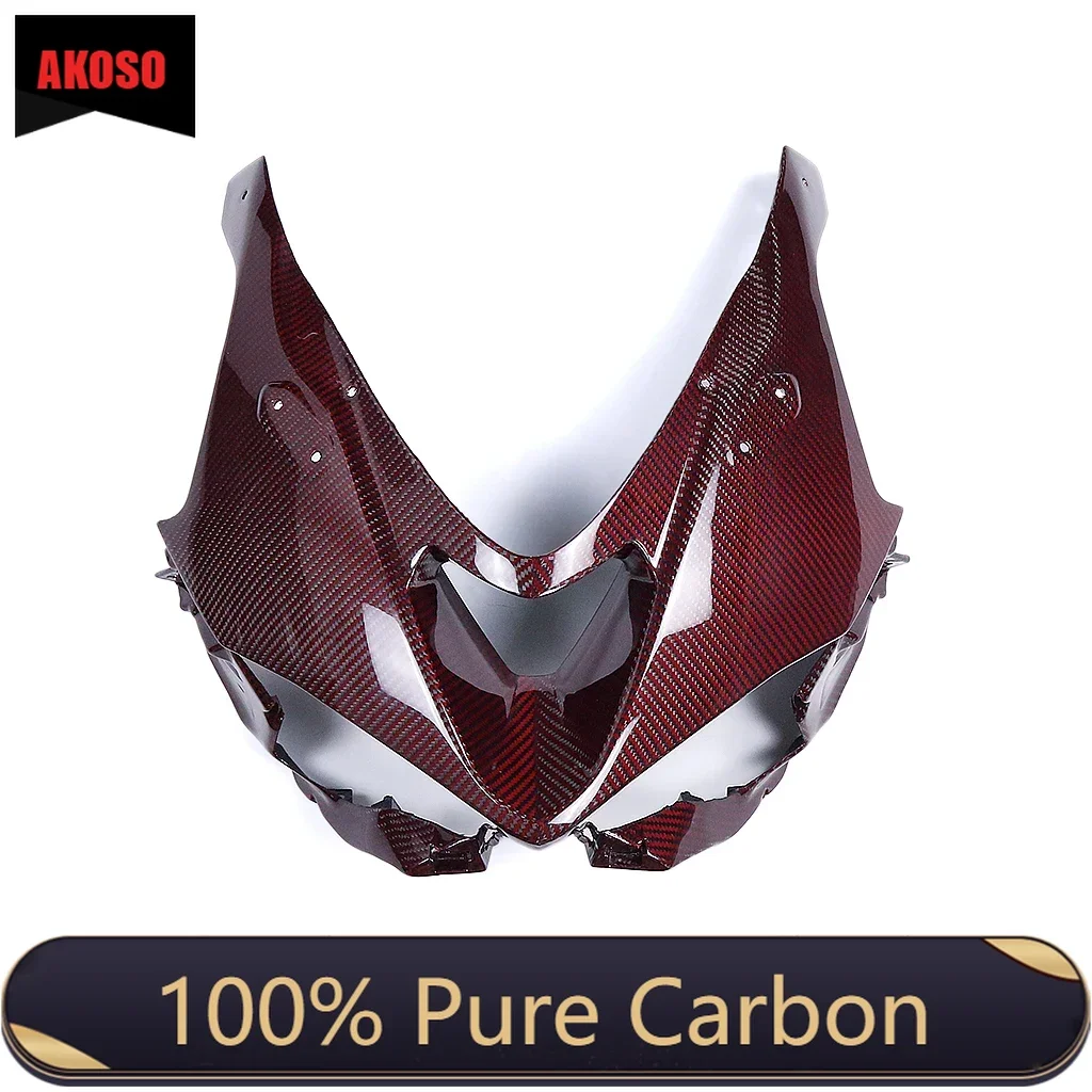 

100% Full Dry 3K Carbon Fiber For Kawasaki ZX6R 2024+ Fairings Motorcycle Accessories Parts Front Fairing CowlsKit