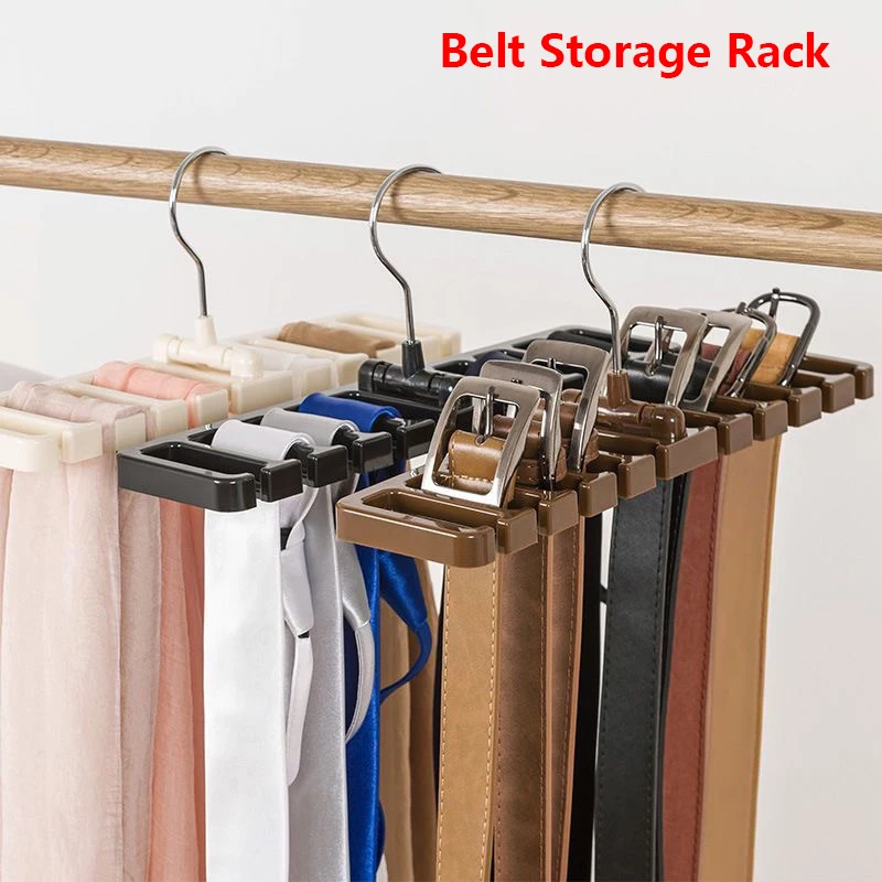 Tie Belt Hanger Wardrobe Belt Rotating Organizer Rack Multifuctional Scarf Hanger Home Closet Storage Holder Accessories