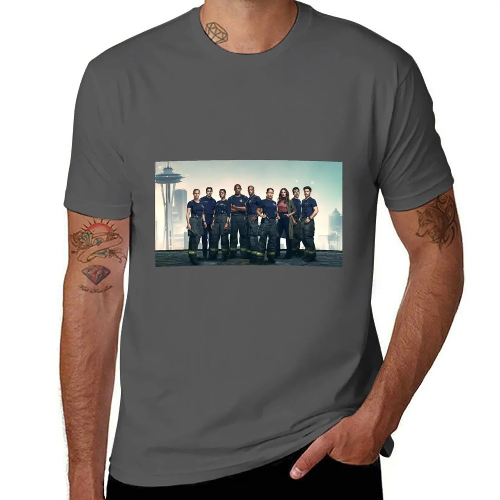 

Station 19 T-Shirt vintage anime shirt new edition animal prinfor boys rapper graphic tees mens clothes