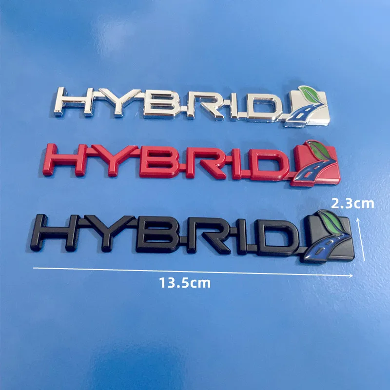 3D Metal HYBRID Car Sticker Emblem Badge for Hybrid Logo Toyota Prius Camry Crown Auris Rav4s Ford S-MAX Fusion Explorer Limited