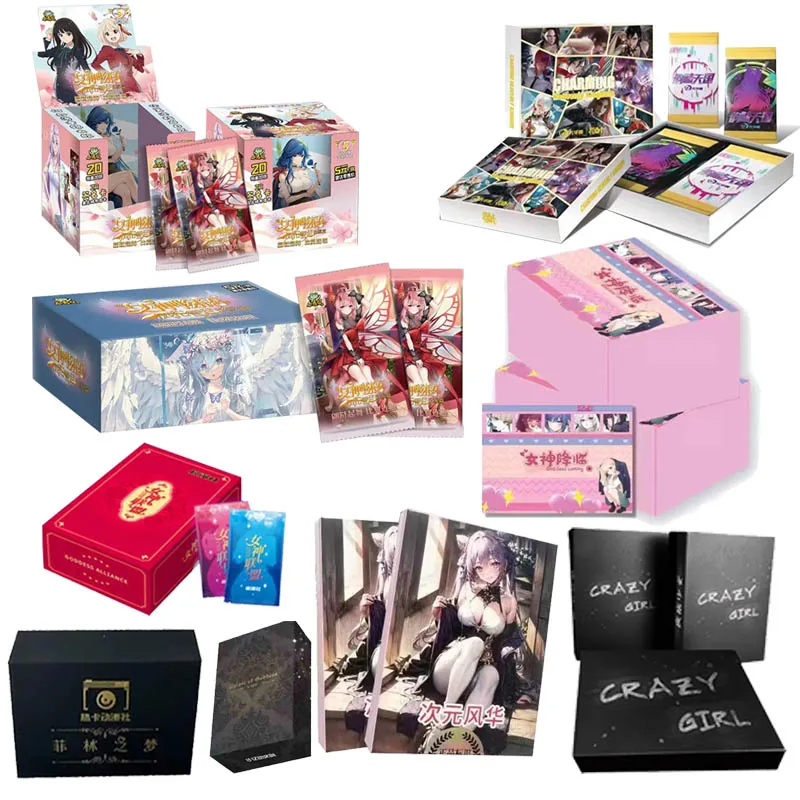 Hot Selling Sexy Goddess Story Cards Booster Box Collection Cards PR Pack Anime Beauties Multi-Character Rectangular Cards