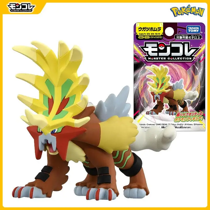 Takara Tomy Tomica Monster Collection Paradox Pokemon Gouging Fire Mini Resin Anime Figure Toys for Children Collectibles Toys