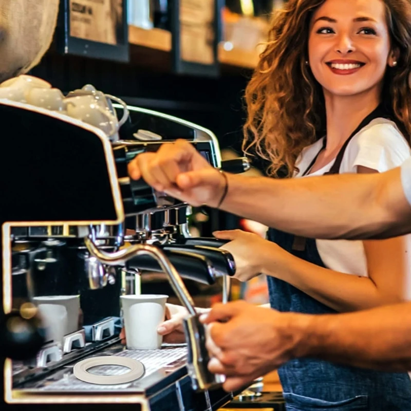 2 szt. 58mm silikonowa uszczelka głowicy pierścieniem parowym do ekspresu do kawy serii 9