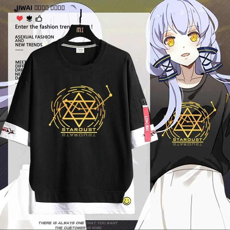 vocaloid-バーチャルシンガー-スターダスト-コスプレ-半袖-tシャツ-ユニセックス-夏用-通気性のあるコットン-ラウンドネックトップ-ティーン向け