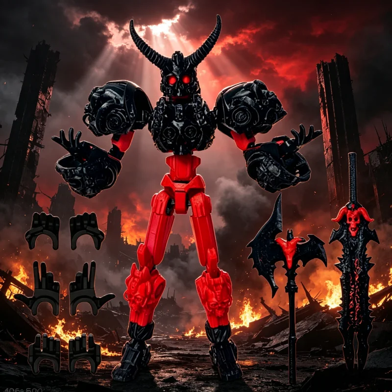 

3D Printed Dummy 13 Action Figure Joint Posable Action Figure Toys Model Transforming Robot Model Niu Mo Warrior Character Gift