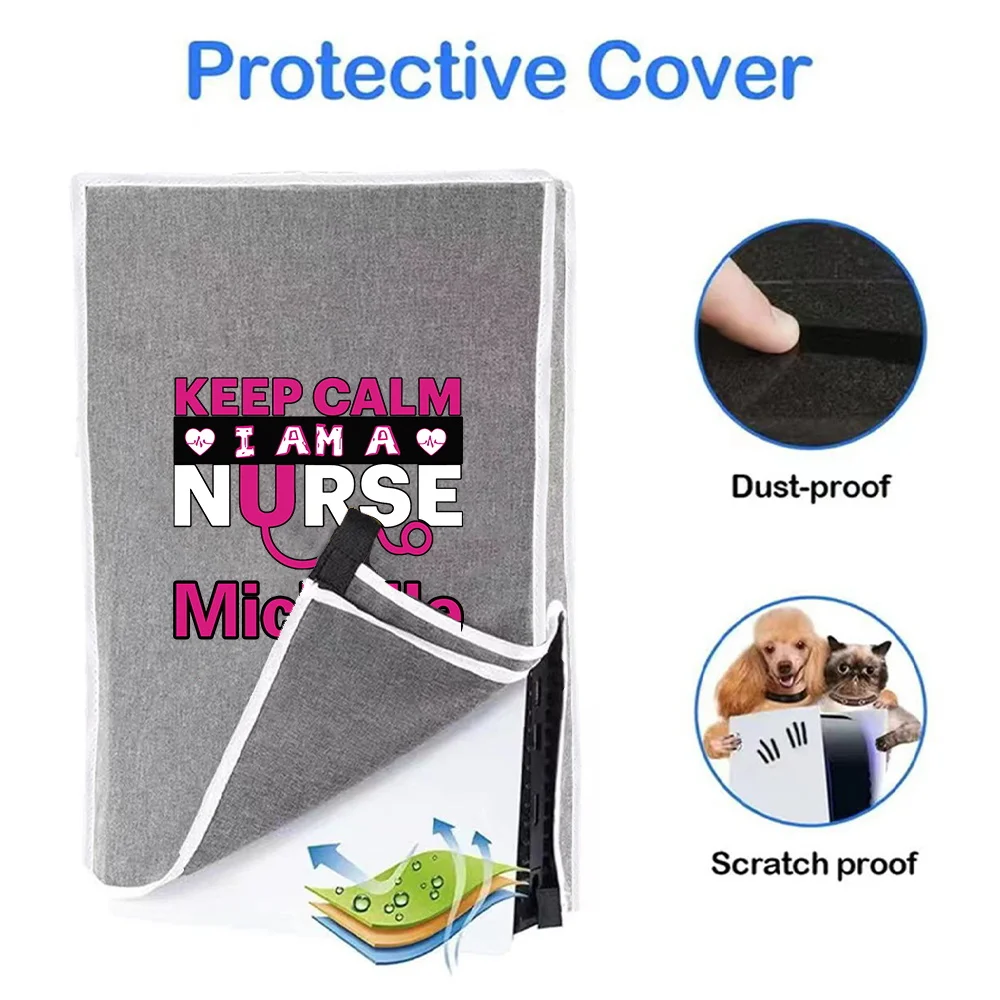 غطاء مقاوم للغبار، غطاء مقاوم للخدش، غطاء وحدة تحكم ألعاب PS5 بنمط عصري