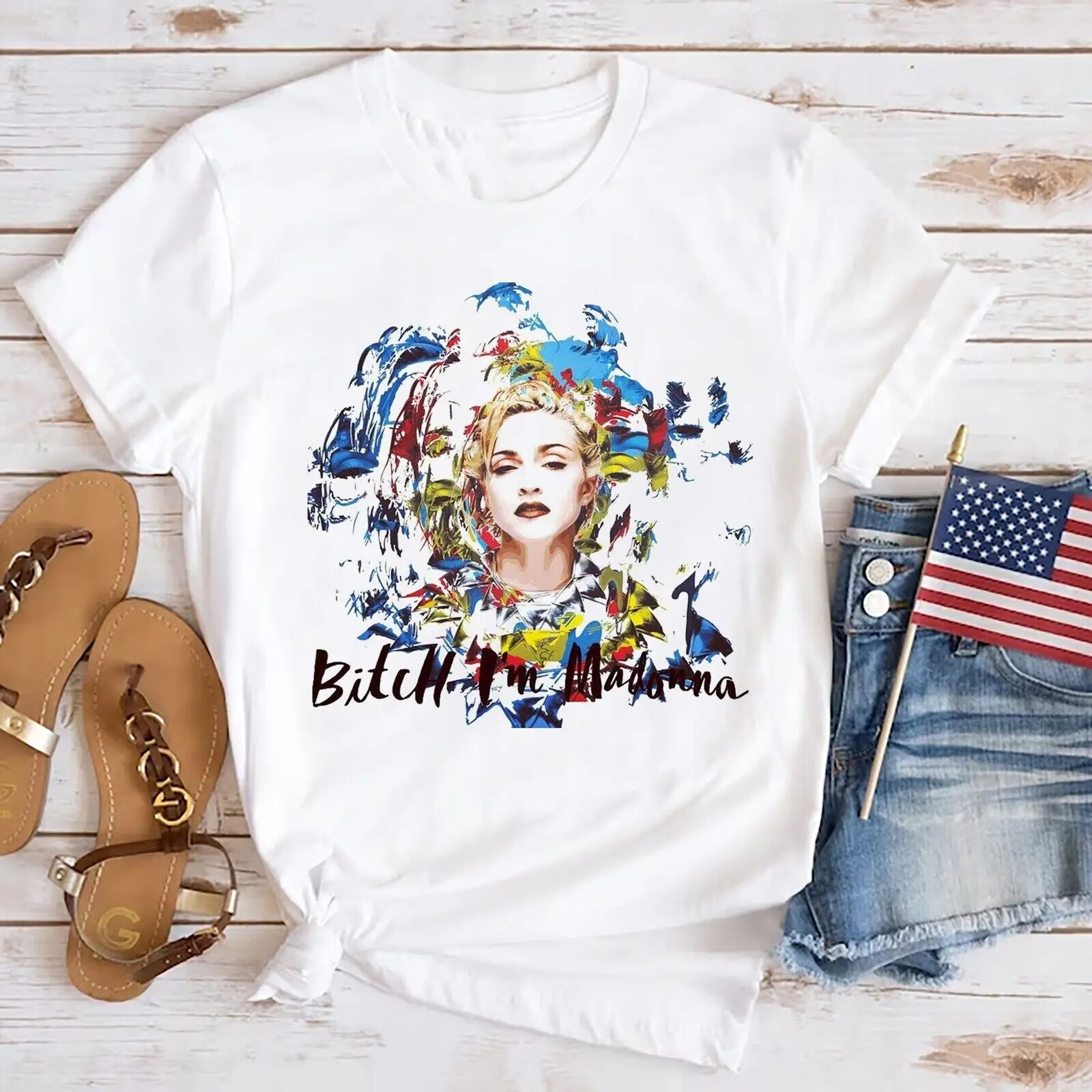 Btch I'm Madonna Unisex TShirt, Madonna Merch, Young Madonna Shirt, The Celebrat