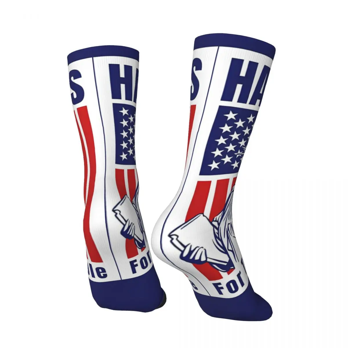 Kamala Harris 2024 Harris For The People Socks Casual Stockings Autumn Anti Bacterial Men's Socks Breathable Running Socks