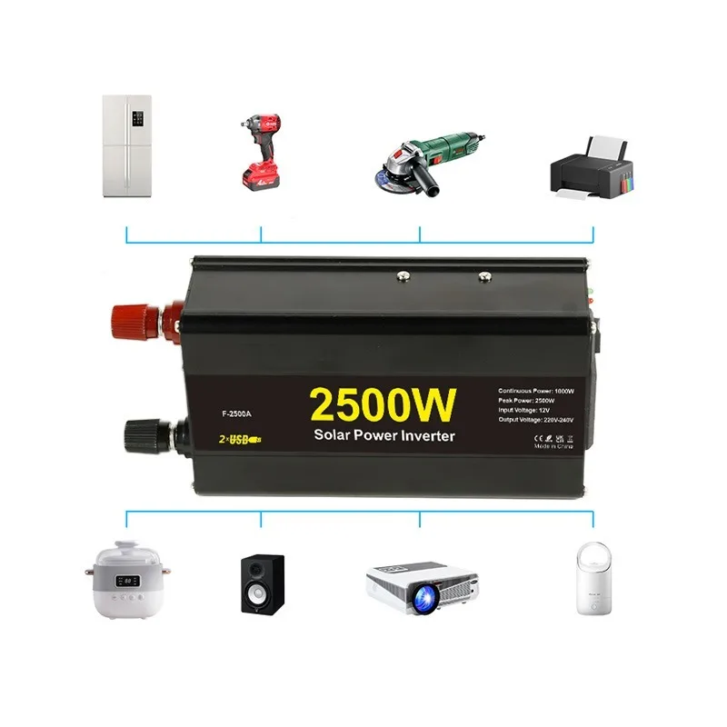 Convertitore sinusoidale modificato ad alta efficienza da 2500 W per energia solare