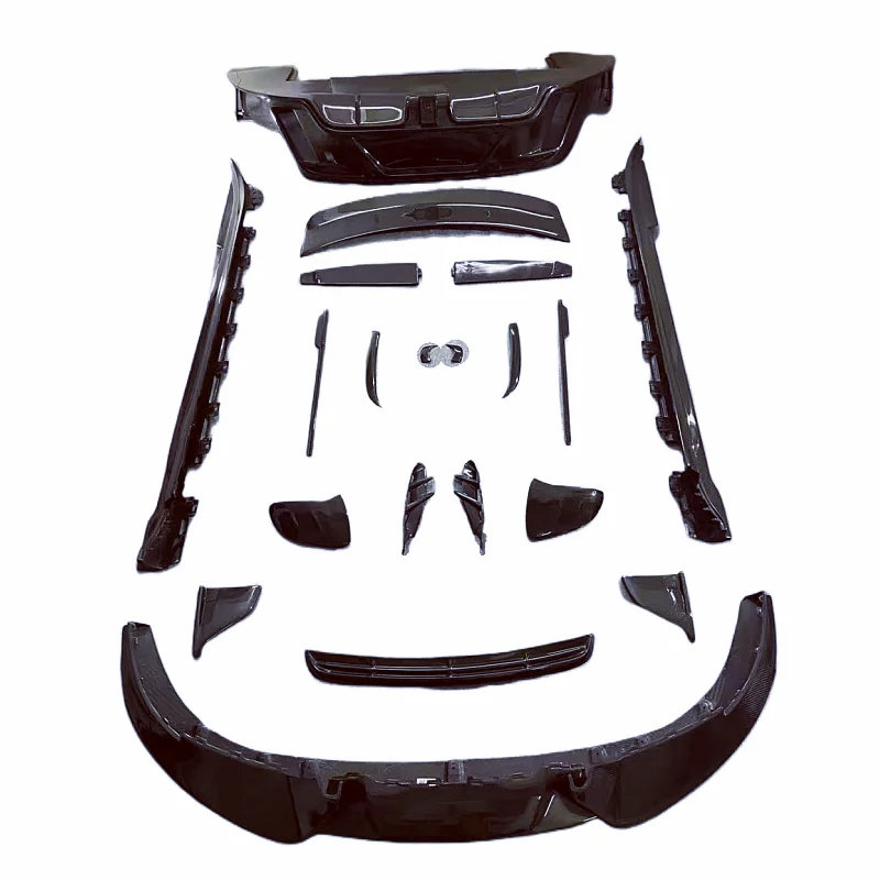 

M-style Forged Carbon Fiber Front Bumper Edge Rear Diffuser Side Skirt Rear Spoiler Body Trim Strip Body Kit for P Taycan