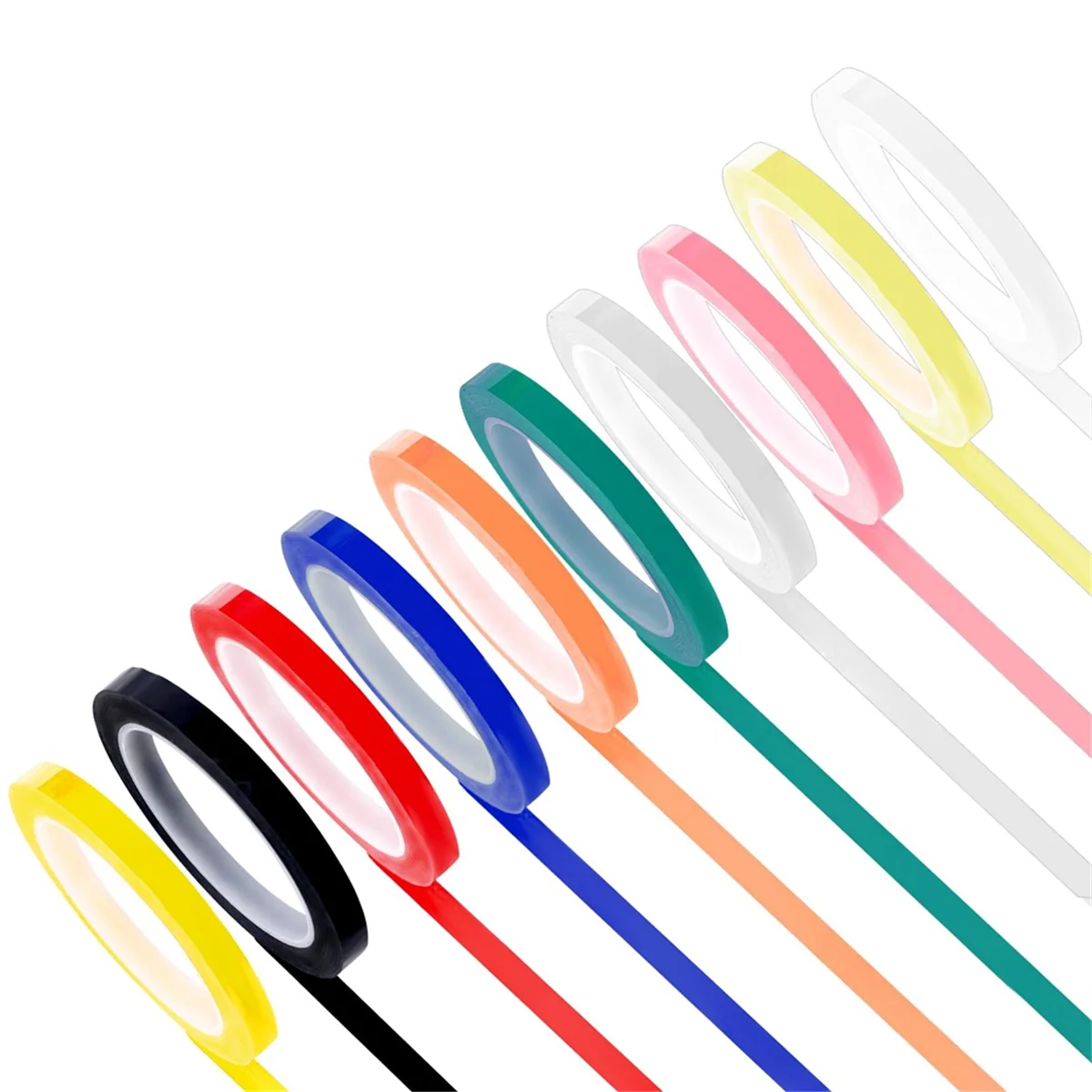 ABQR 10 Rolls Autoclave Tape- Tape,0.24 Inch Width 216.5 Inch Length Instruments Identification Tape 10 Colors