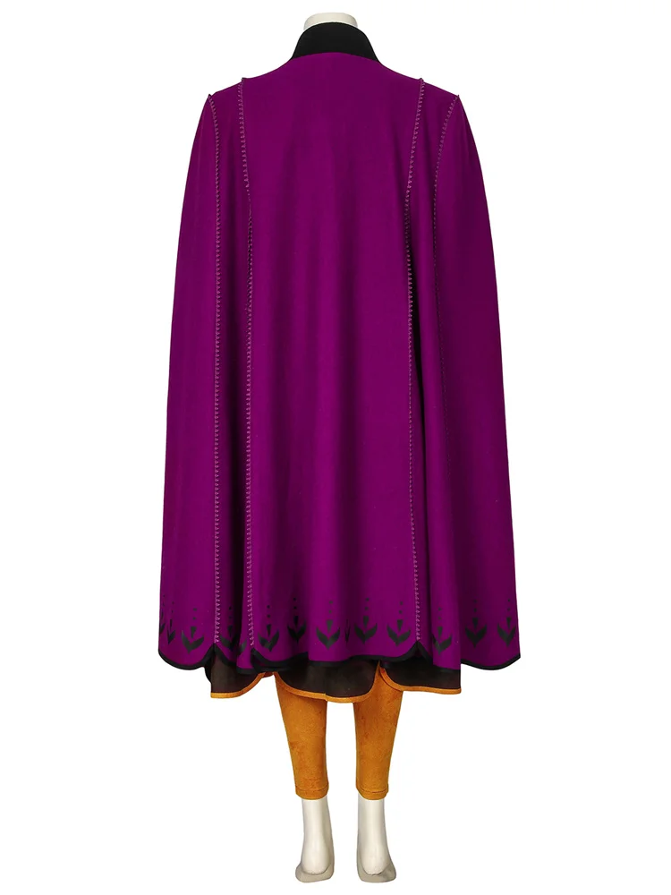 Disfraz de Anna para mujer, disfraz de fantasía, vestido de Reina, conjunto completo, trajes de Carnaval de Halloween