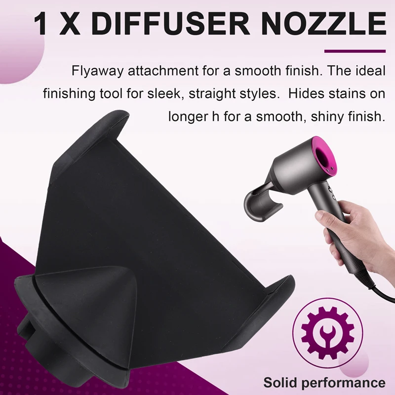 เครื่องเป่าผม Magnetic Hood Dhape Anti-Flying Diffuser หัวฉีดสําหรับ Dyson HD16 เครื่องเป่าผมแม่เหล็ก Hood Dhape Anti-Flying