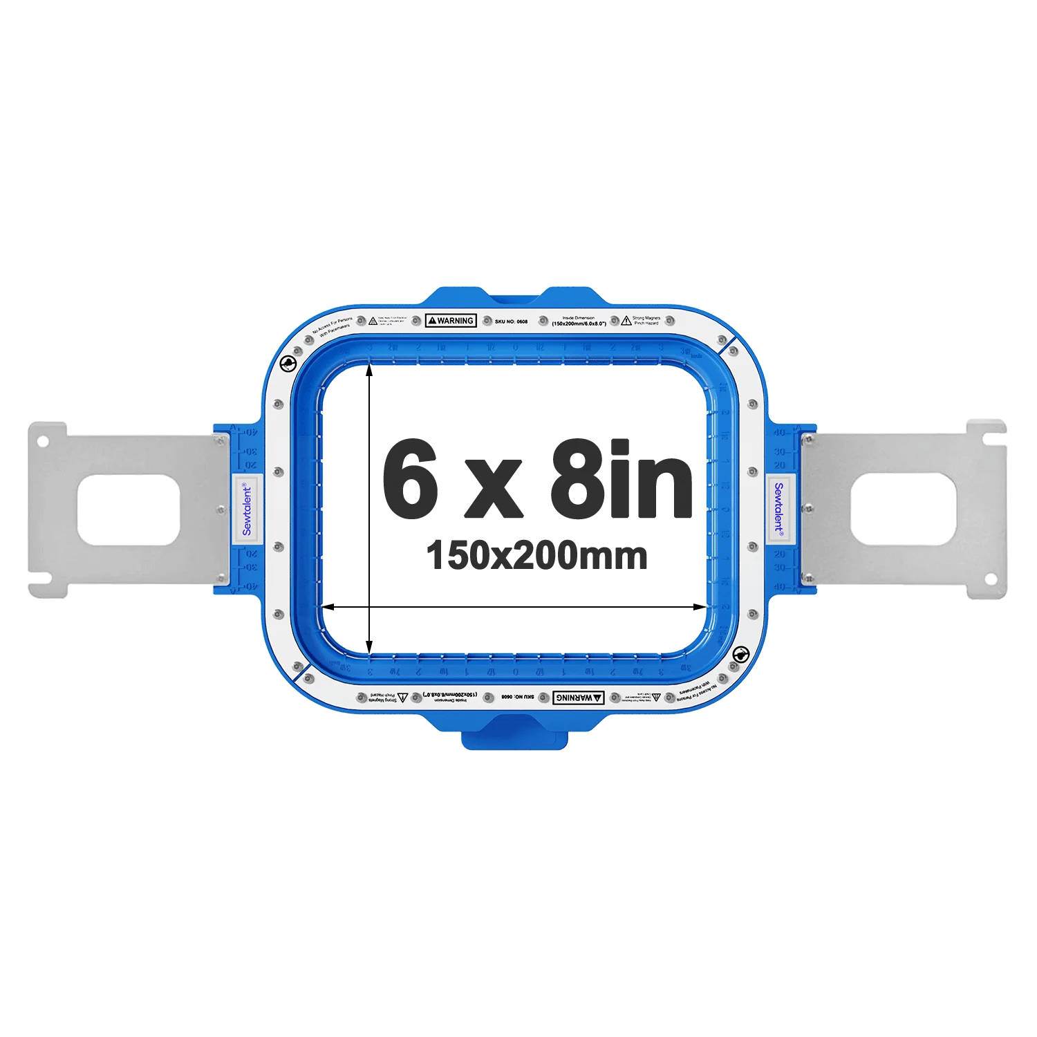Brother VR PRS100 PR1X PR620 PR650 PR655 PR670E PR680W PR1000E PR1050X PR1055X PR1060W met Sewtalent Mighty hoop Magnetische hoepel