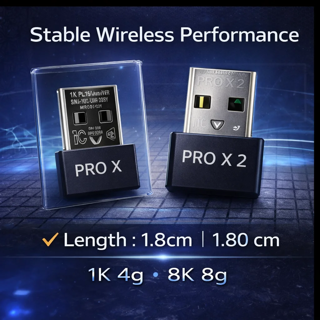 USB Receiver For Logitech G PRO X SUPERLIGHT 2 Mouse – 1K / 8K 8000Hz Hyper-Polling Rate Wireless Dongle