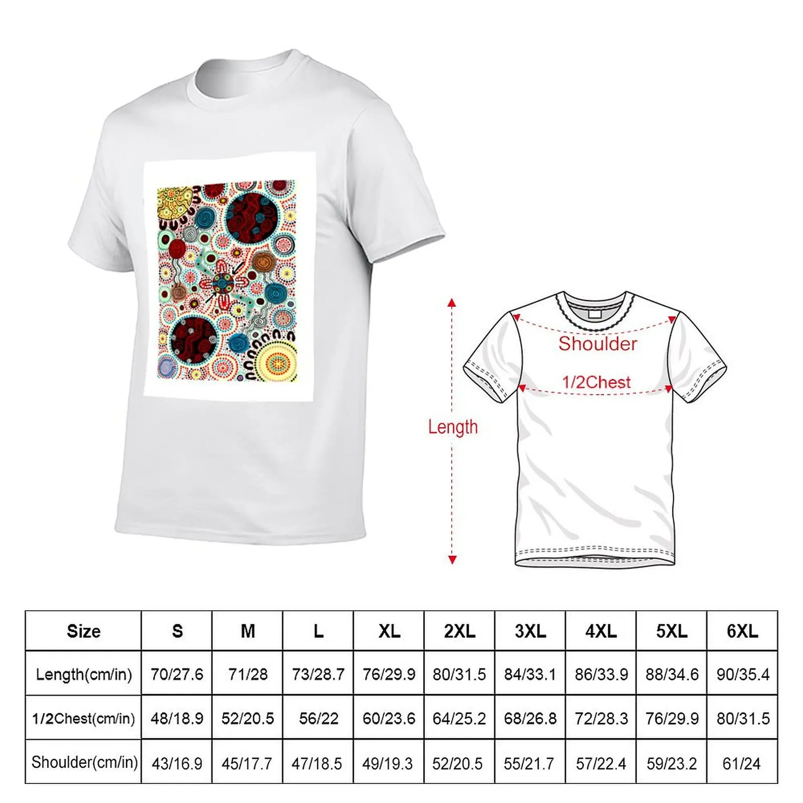 Yindyamarra the process T-Shirt Casual Loose Short Sleeve Tee for Men