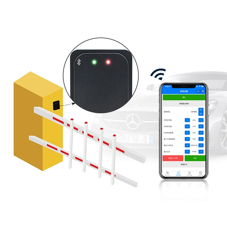 2025 Premium No Coil Smart Vehicle Detect Millimeter Wave radar Sensor Parking Door Open Wireless Proximity Car Parking Sensor